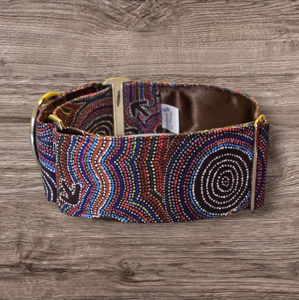 Collares de Pinky - Collar Martingala Indígena Sueñando Agua Marrón Foto 3 de 4