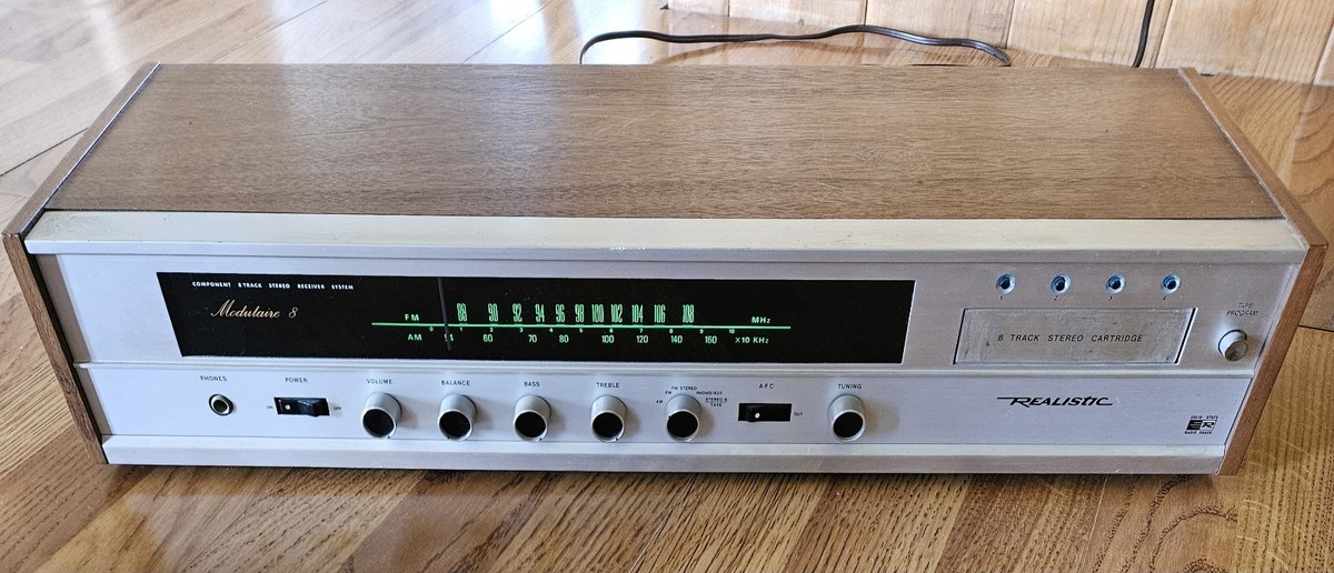 Vintage Realistic Modulaire 8 Receiver - 8- Track Stereo System w