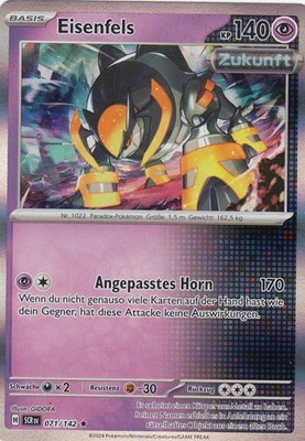 Eisenfels 071/142 Holo Stellarkrone Pokemon Karte Deutsch