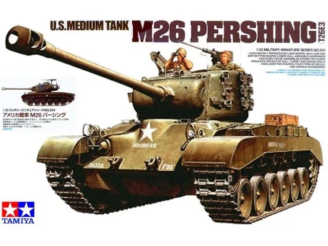Tamiya 35254 1:35th U.S. Medium Tank M26 Pershing (T26E3)