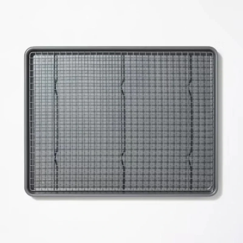 NO PACKAGING 2pc Nonstick Baking Sheet and Cooling Rack Set - Figmint™
Opens in a new window or tab