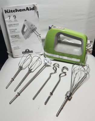 KitchenAid Hand Mixer 9 Speed Lime Green Retro Color ( Rare Look