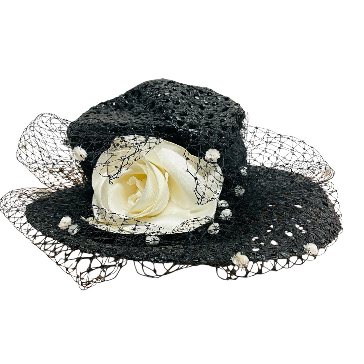 Eric Javits New York‎ Black Packable Woven Straw Bucket Sun Hat Eric Javits Bucket Hat UV Protection Narrow Weave  main image 4