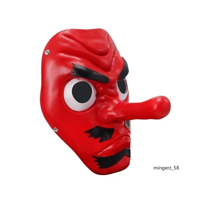 Anime Demon Slayer: Kimetsu no Yaiba Urokodaki Sakonji Halloween Cosplay Mask - Image 2 of 4