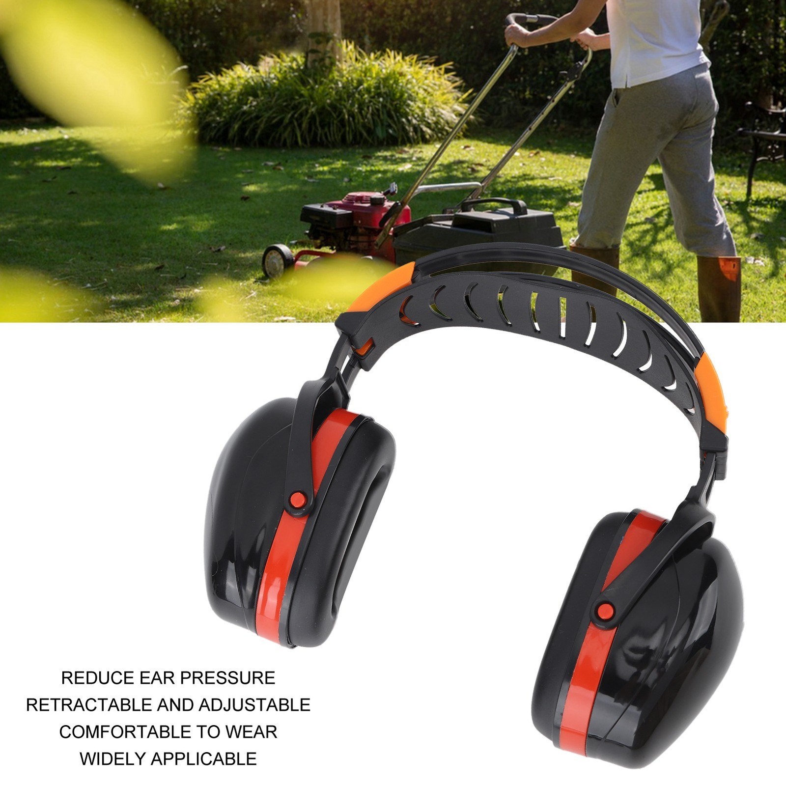Noise Reduction Earmuffs Foldable Lightweight Hearing Protection Safety Over Hea