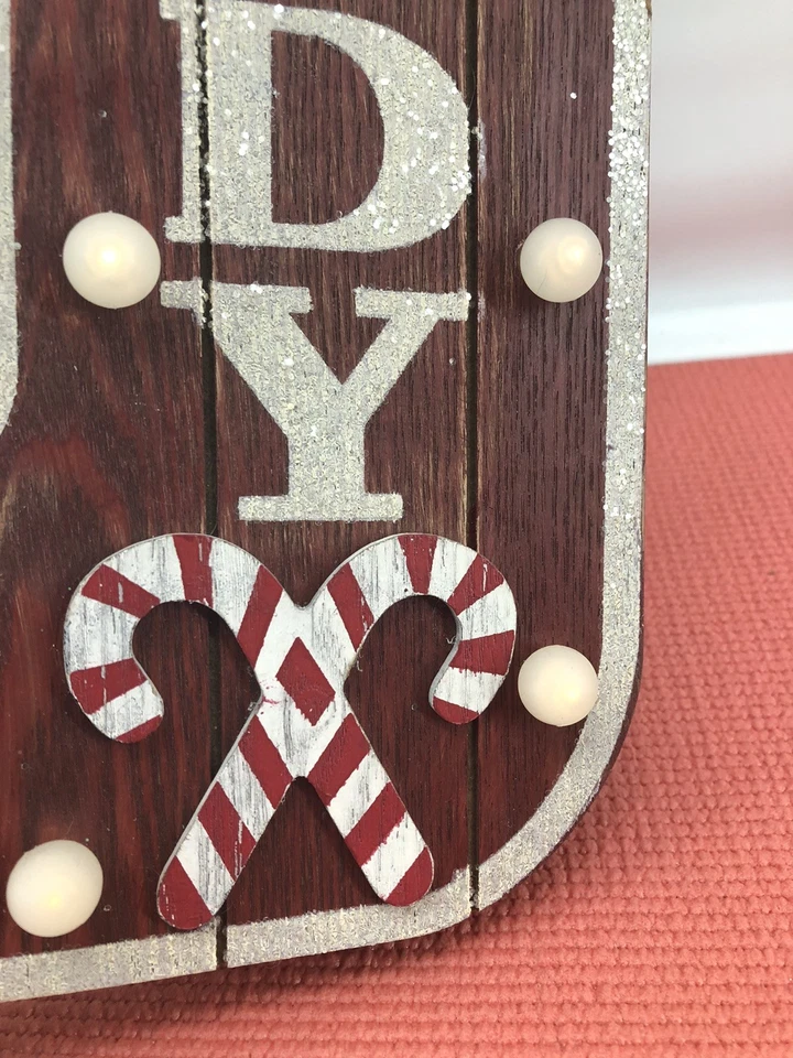 конфетная трость с подсветкой рождественский знак - Изображение 3 из 4