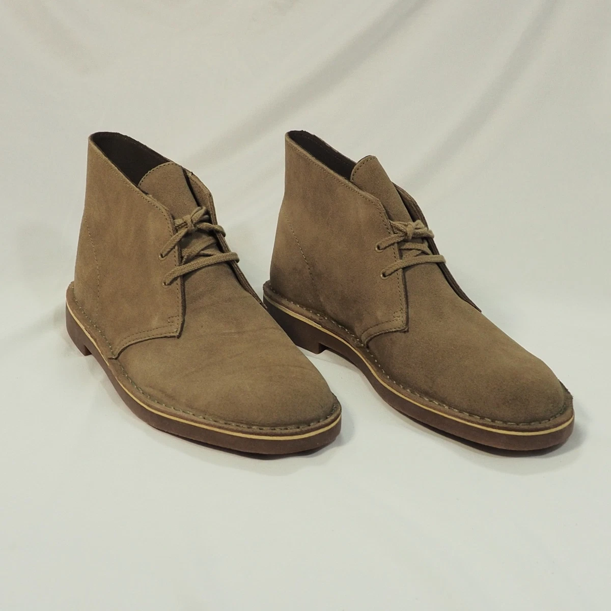 Clarks Men\'s Size 10 M Brown Suede Chukka Ankle Boots Lace Up Casual Walking GUC coe-mens-26147108-aub-7m-  main image 3