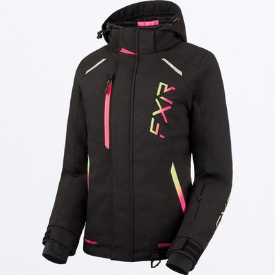 FXR Racing Women's Black/Kiwi Electric Pink Fade Pulse Jacket 230227 ...