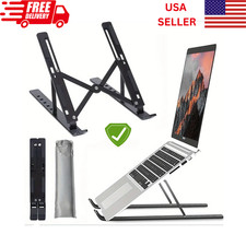 Adjustable Foldable Laptop Stand Portable Tablet Holder Desk Riser For Notebook