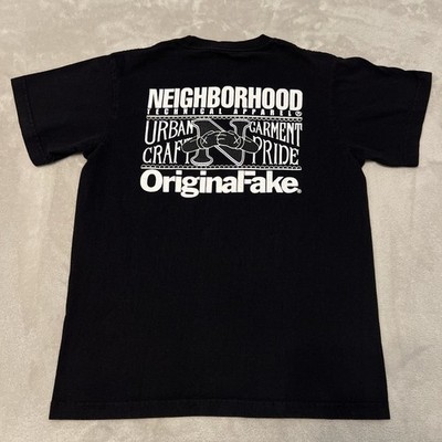 Kaws Neighborhood OriginalFake T-Shirt Black Short Sleeve Graphic