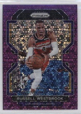 2021-22 Panini Prizm Fast Break Purple Prizm 30/75 Russell Westbrook #55 02v3