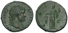 Hadrian, Bronze Dupondius, c.124-8 AD, Rome