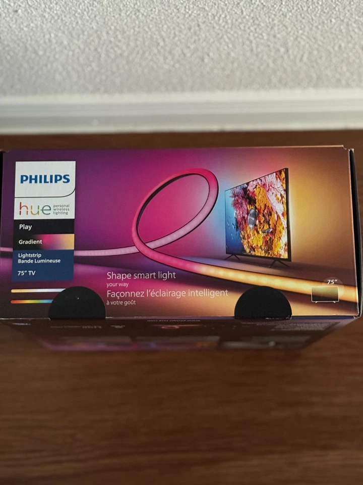 Tira de luz degradada Philips Hue 75" Play - ambiente blanco y color LED-SELLADA Foto 2 de 4