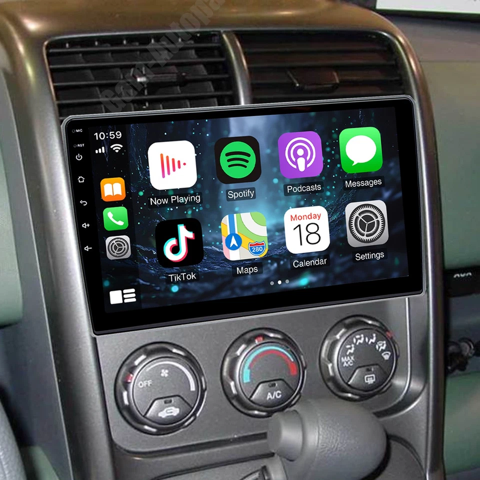 Radio estéreo para automóvil Apple Carplay Android 15.0 para Honda Element 2003-2006 navegación GPS Foto 4 de 4