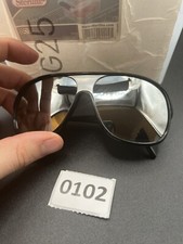 Rectangular Frame Black Mirror Vintage Sunglasses - Marion