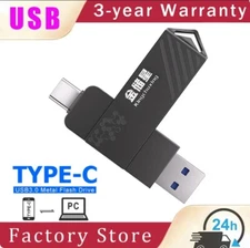 Kingchuxing 512G 1TB USB Flash Drive for Phone Dual USB3.1 to USB C Memory Stick