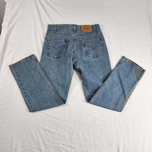 Vintage Levis 505 Mens 32x30 Jeans Straight Leg Regular Fit Denim Made In Canada - Picture 16 of 23
