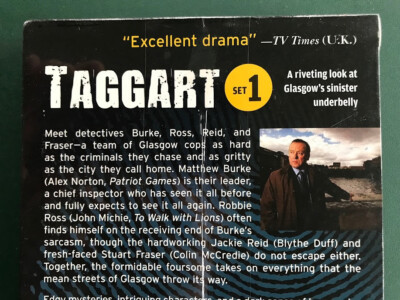 Taggart, Set 1 (3 DVDs + Slipcover) British, MINT, FACTORY SEALED