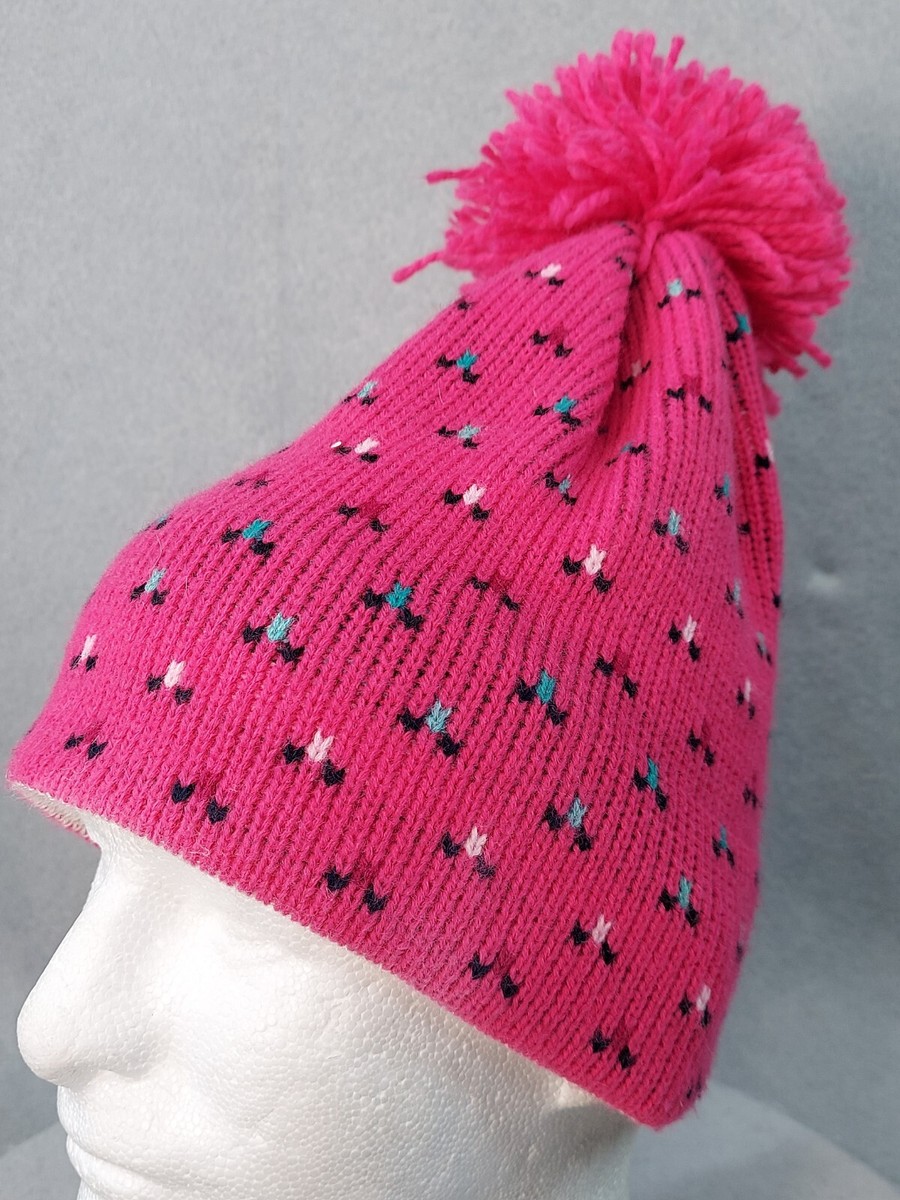 Vintage Penthouse Knits Hat Beanie Ski Toque Wool Blend Pom 