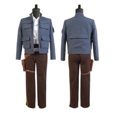 Han Solo Cosplay Adult Jacket Uniform Halloween Costume Full Set In Stock
