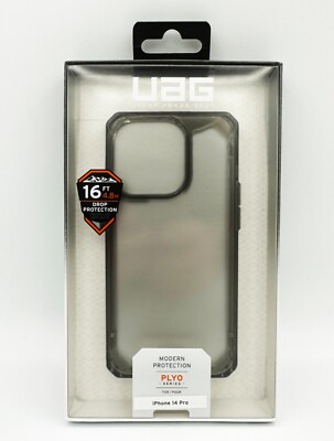 Urban Armor Gear (UAG) Rugged Back Case für iPhone 14 Pro - Plyo Ash