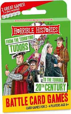 University Games Horrible Histories Tudors Card Game 2 To 4 Players Age 6+ Years