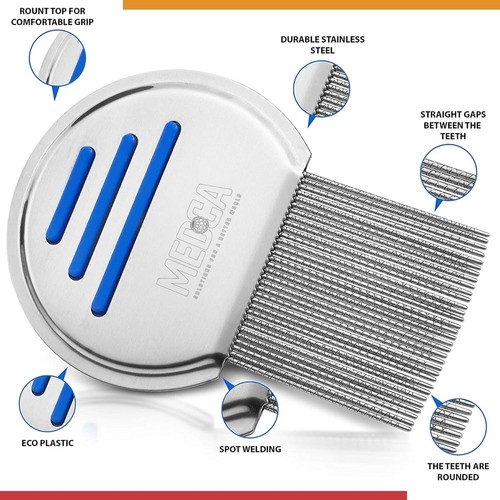 Ultimate 3-Pack Lice Comb - Ergonomic Design for All Hair Types, No Chemicals - Picture 9 of 11