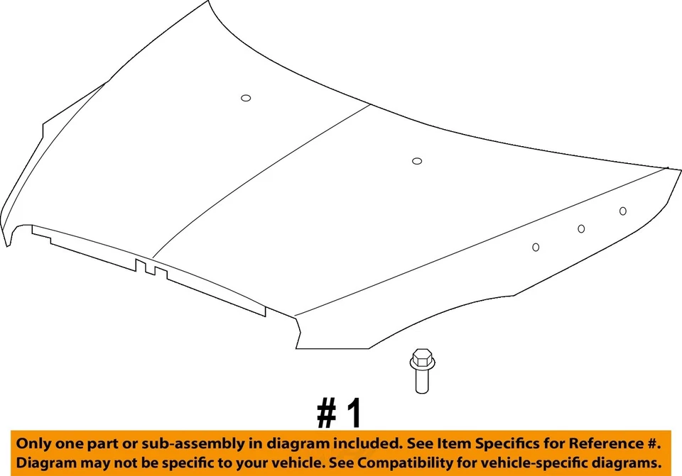 Used Hood fits: 2009 Buick Enclave Grade A Foto 4 de 4