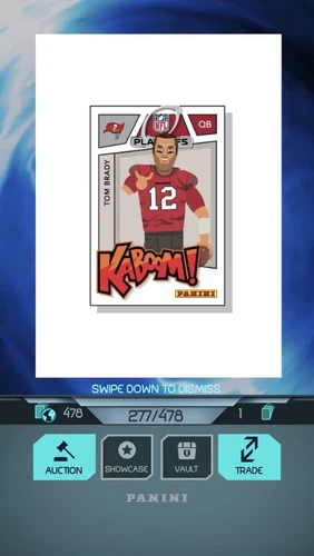Tom Brady Panini Blitz Digital Kaboom #277/478