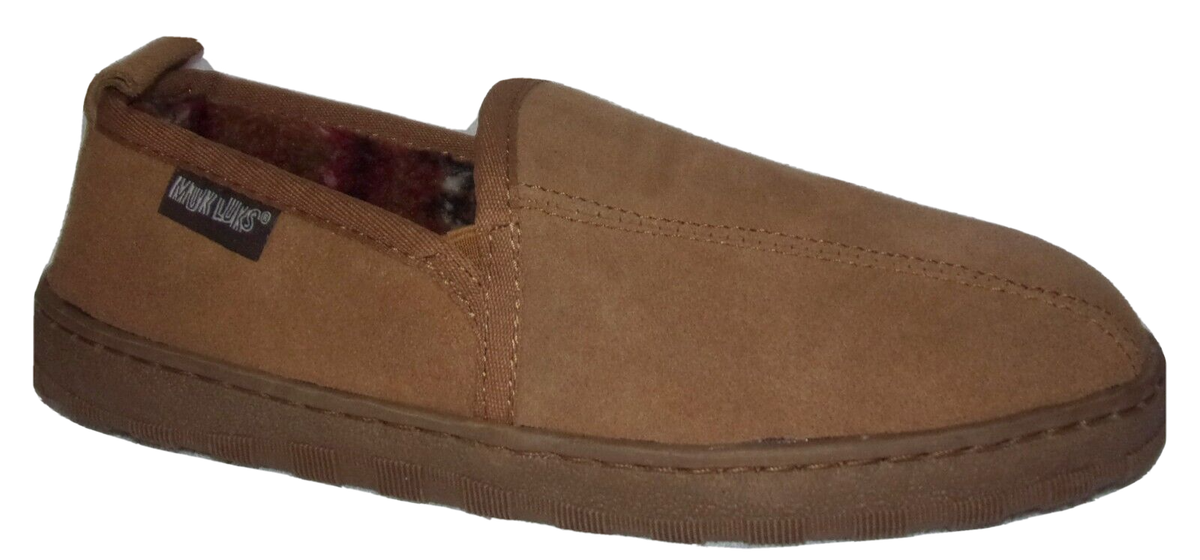 MUK LUKS Matt-Zoccoli da Uomo in Camoscio Berbero, Pantofole