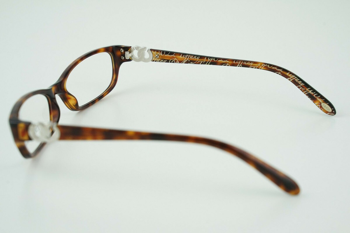 Tiffany & Co Eyeglass Frames TF2042 8002 Tortoiseshell 51-16-135 Made in Italy, Tiffany & Co. Eyeglasses TF2060-A 8002 Tortoise on Blue  main image 3