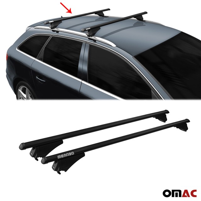 Menabo Grundträger für Opel Insignia Sportourer 2017-2020 Alu Schwarz TÜV 2x Menabo Grundträger für Opel Insignia Sportourer 2017-2020 Alu Schwarz TÜV 2x