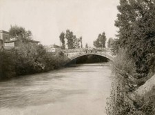 Roman bridge over the Nera river Terni Umbria Italy 1908-1909 Old Photo