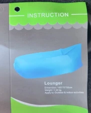 Inflatable Air Sofa Couch Bed Sleeping Bag Camping Chair Lounge Pool Beach PINK