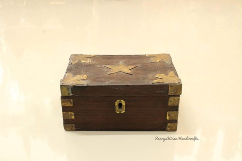 Small Wooden Box Antique Rustic Home Decor Vintage Rare Collectible Stash Box - 第 1/6 張圖片