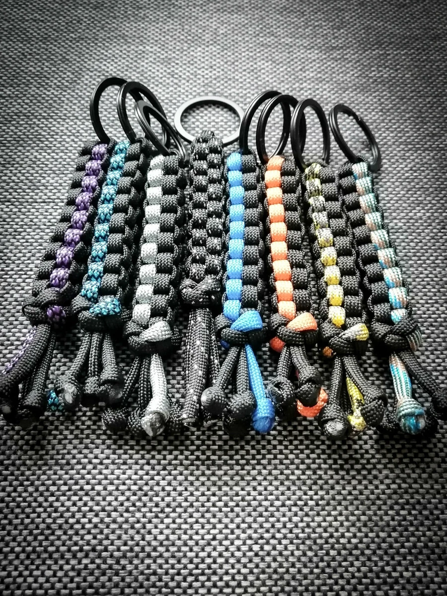 Paracord Schlüsselanhänger Mit Karabiner Und Schlüsselring