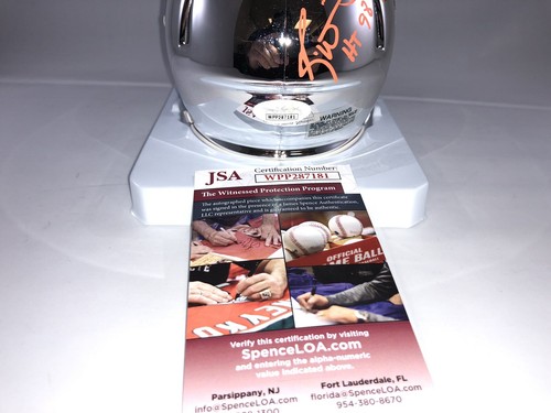 RICKY WILLIAMS EARL CAMPBELL SIGNED TEXAS LONGHORNS CHROME MINI HELMET JSA 2 - Picture 4 of 4