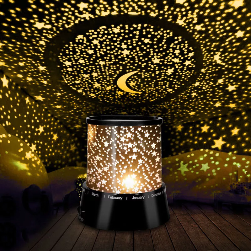 LED Starry Sky Projector Night Light Ocean Wave Moon Room Decor Lamp | eBay