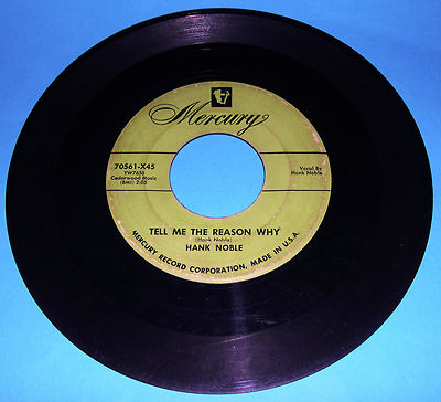 Hank Noble - Tell me The Reason Why b/w To See You Walking By (7'' Rare Record).