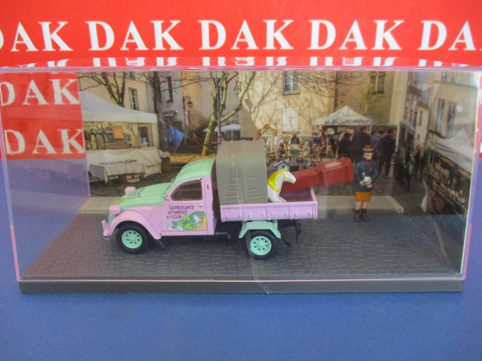 Die cast 1/43 Modellino Auto Citroen 2CV AKS 400 Pick-Up Rigattiere - Immagine 4 di 4