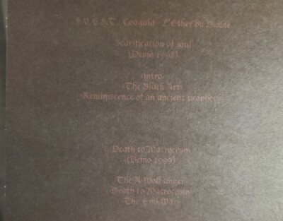 S.V.E.S.T. Coagula L'Ether Du Diable CD 1st French press svest