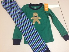 NWT Gymboree Christmas Boys Gymmies GingerBread Boy Pajama set Holiday