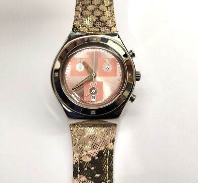 SWATCH Luxury CHRONO IRONY Medium 2005 YMS409PU Wild Seduction
