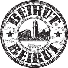 Beirut City Lebanon Travel Grunge Stamp Car Bumper Sticker Decal