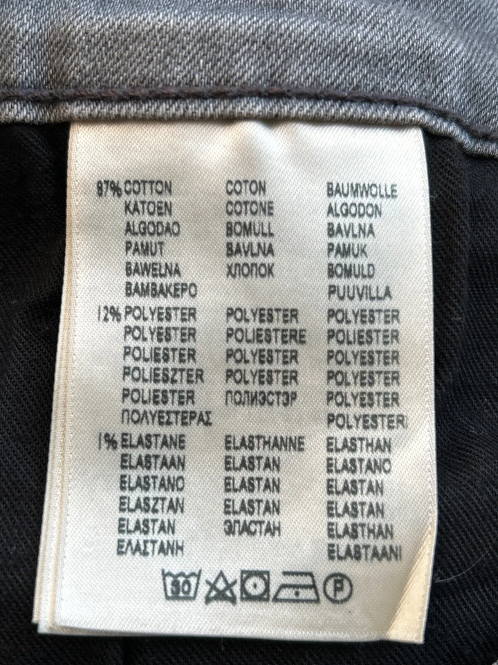 LEE Stretch Deluxe SCARLETT RAW EDGE grey jeans W29 L33 - Image 3 of 4