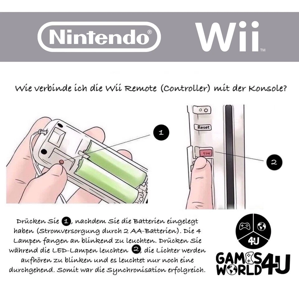 Remote / Nunchuk ORIGINAL Nintendo Wii (weiß / white) Motion Controller Auswahl - Bild 2 von 2
