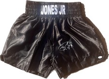 Roy Jones Jr Autographed BLACK Pound 4 Pound Boxing Trunks JSA COA 