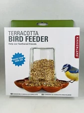 Kikkerland TERRACOTTA BIRD FEEDER - Reuse Your Own Jar