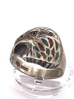 Vintage Men’s Native American Sterling Silver Eagle Ring Turquoise 7.2g Size 9.5