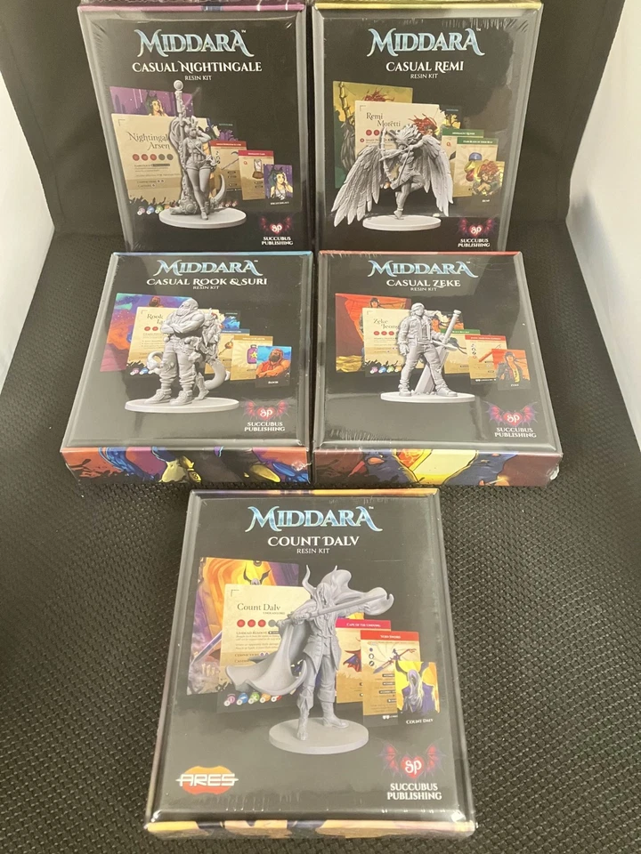 Middara: Uninentional Malum Cross-Promotion Resin Kit 10 Packs NEW SEALED PoP - Image 3 of 4